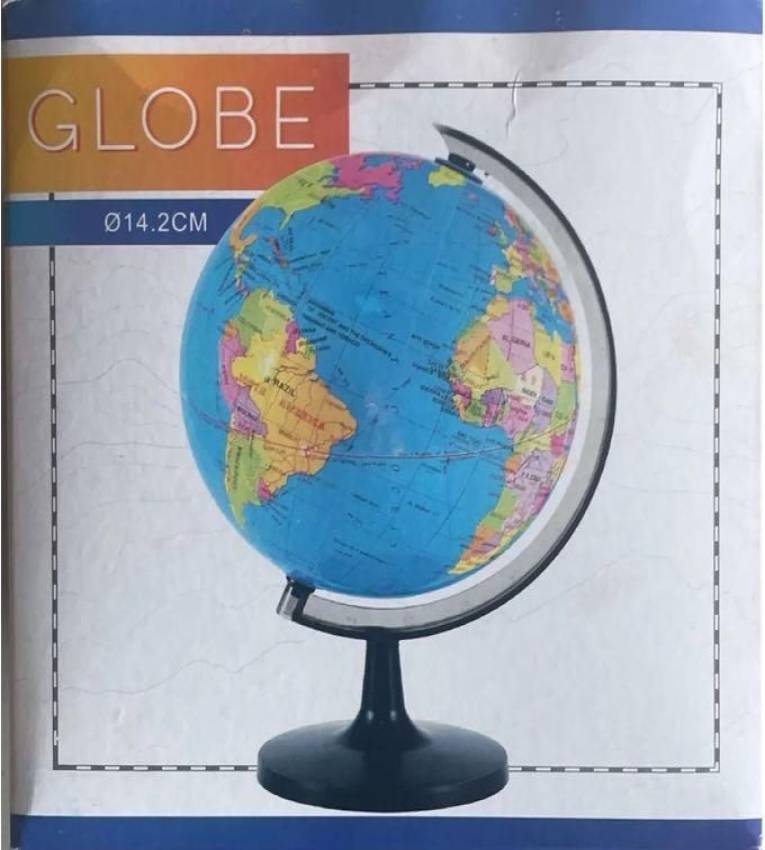 GLOBE Carte de géographie dos jouet pour les enfants et les adultes avec attro d'ulus ents, pays (21.4cm)